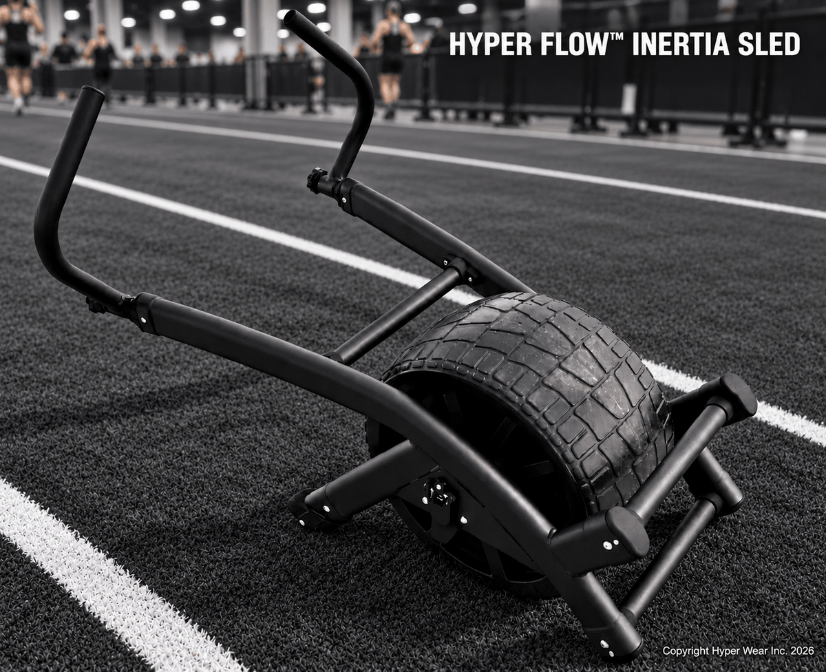 Hyper Flow Inertia Sled: Reimagining the Sled Push Pull with a Weighted Wheel - Hyperwear