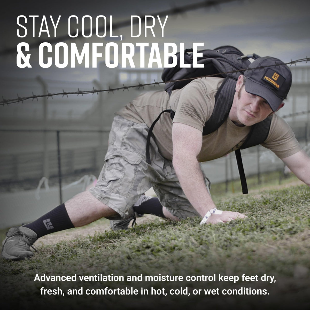 image of MudGearMudGear Ruck Sock (Black/Gray)Inventory