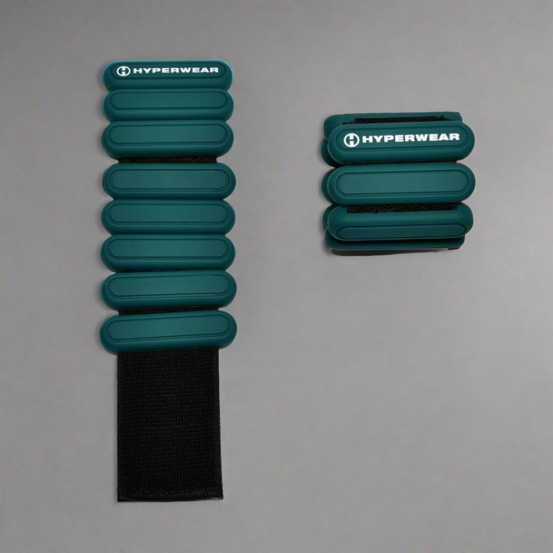 product photo of teal color wrist and ankle weights