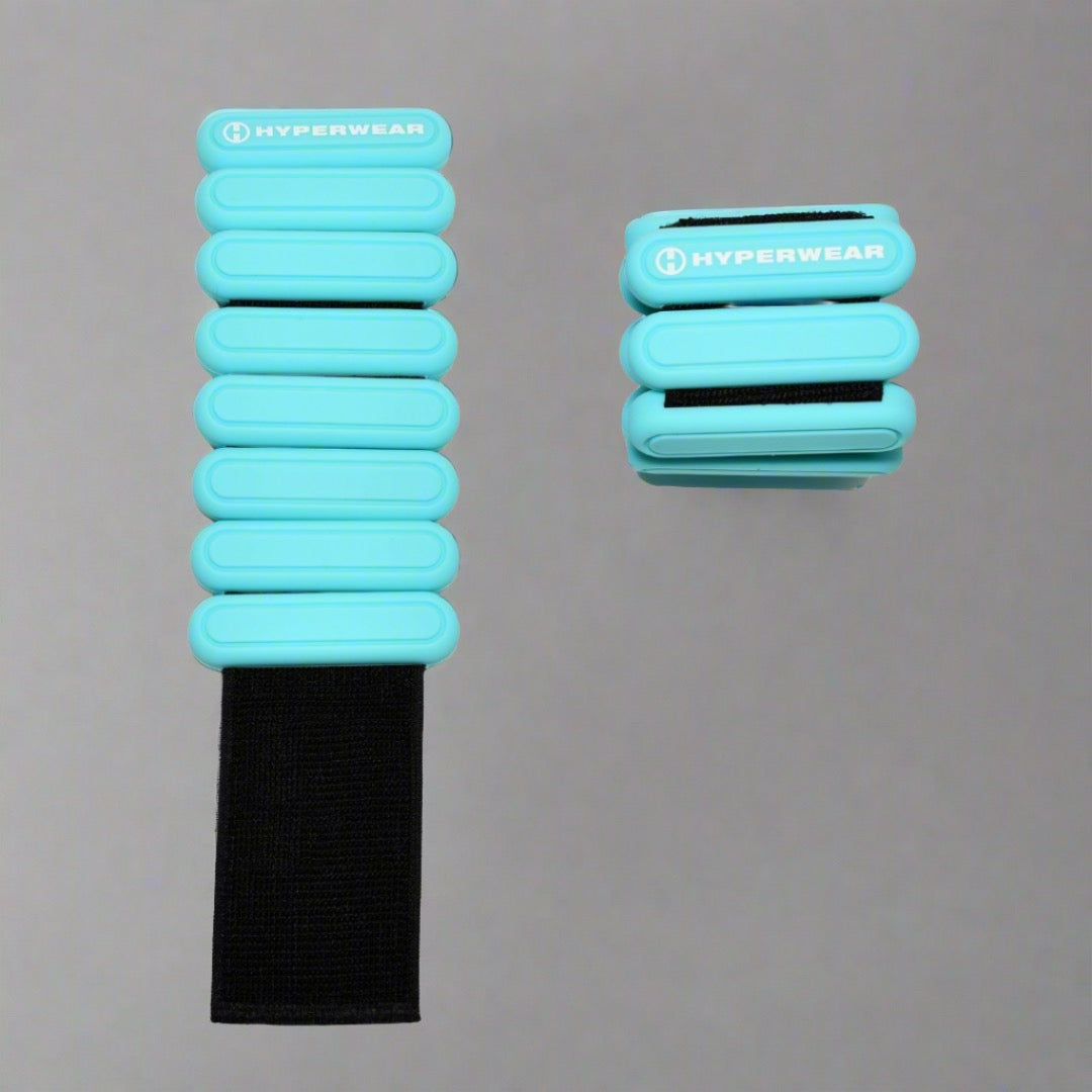 product photo of turquoise color wrist and ankle weights