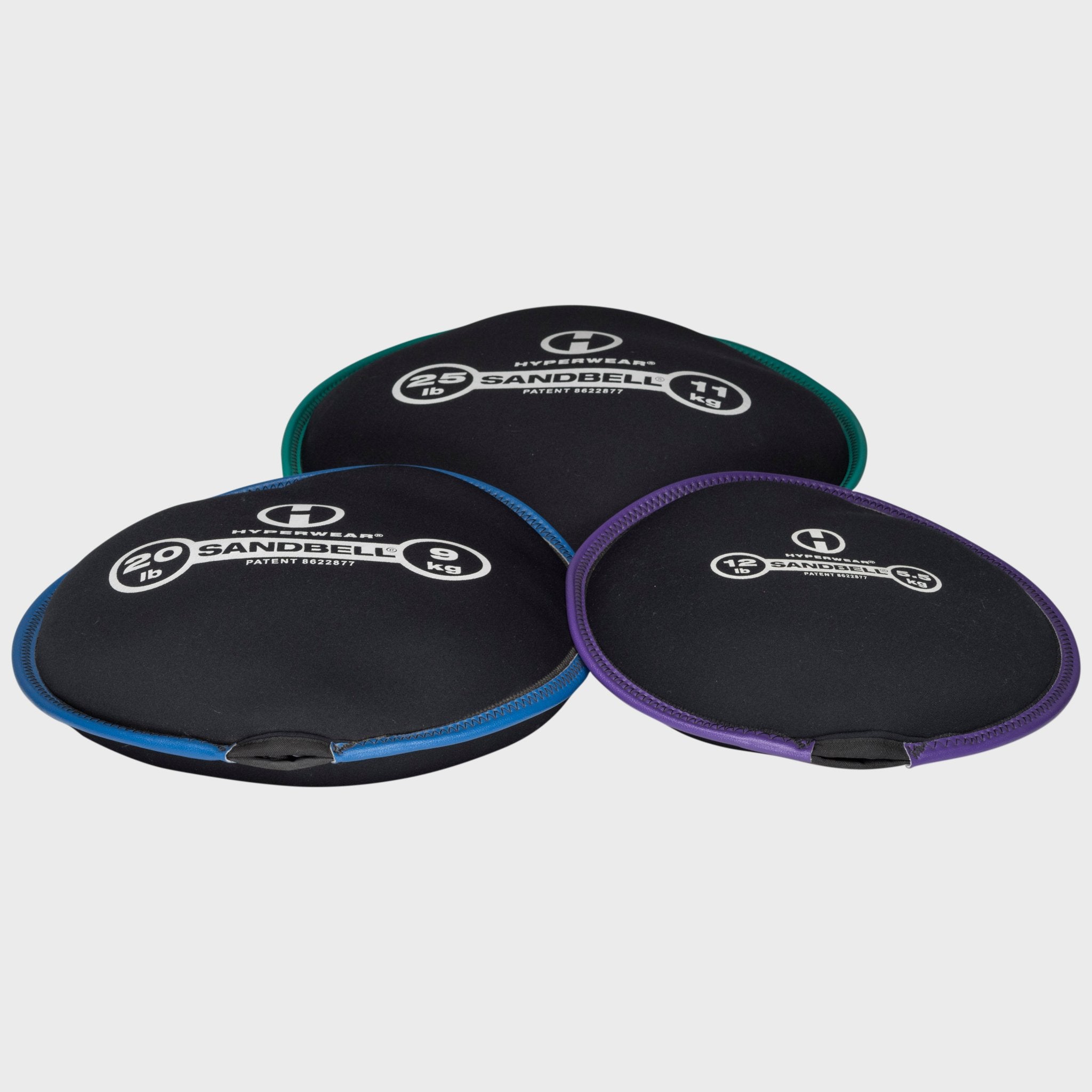 product image of a group of three sandbells