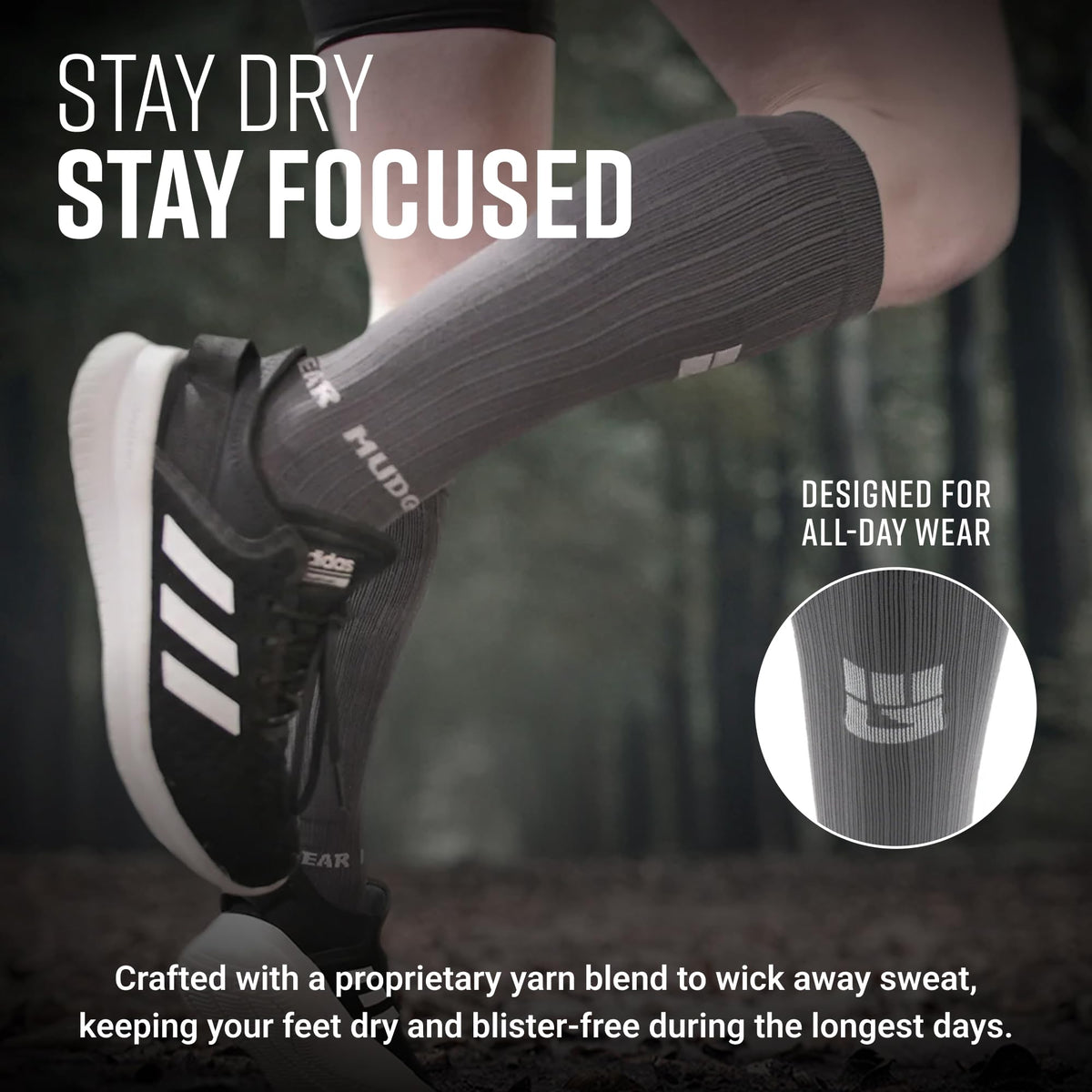 Tall Compression Socks (Gray/Gray)
