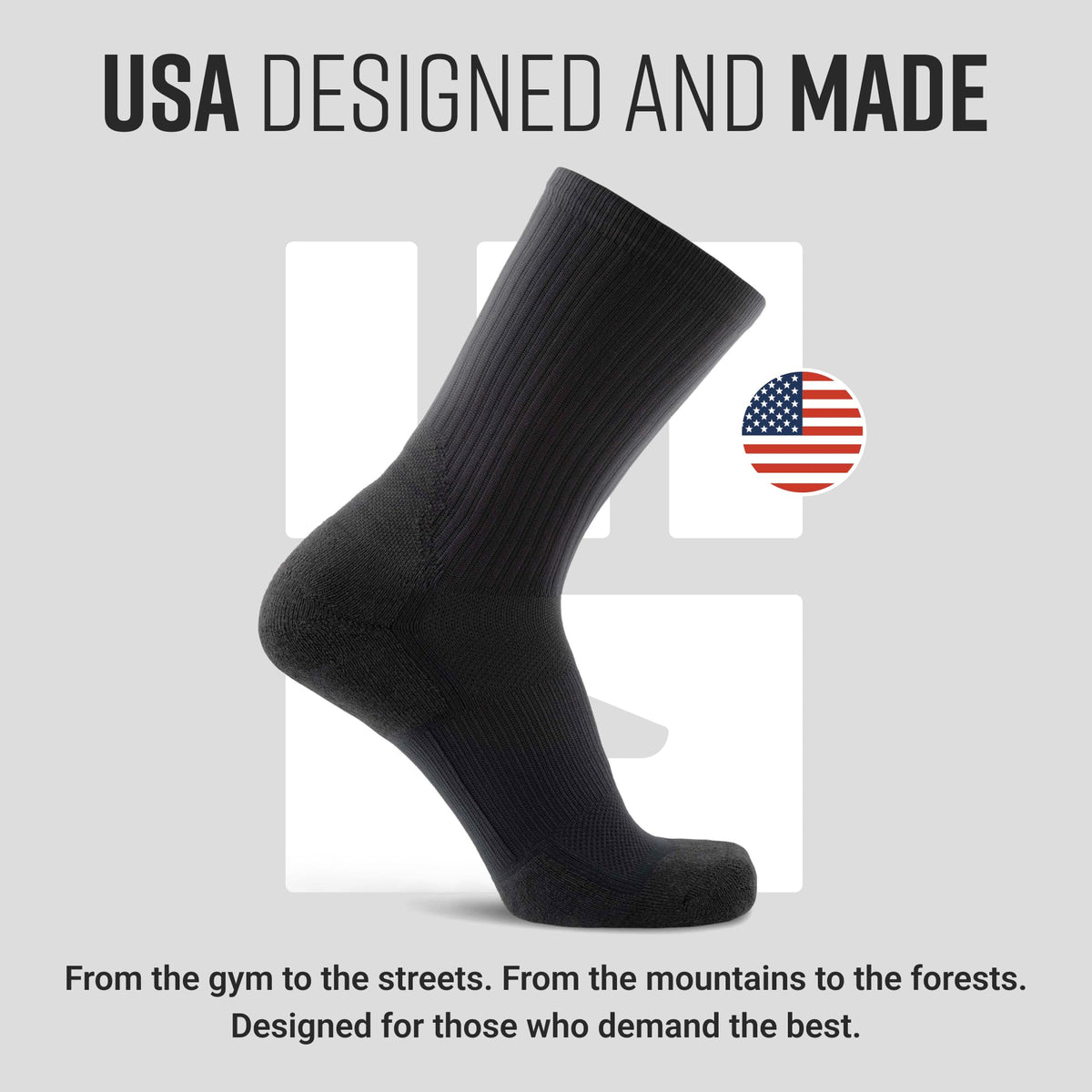 MudGear Ruck Sock (All Black)