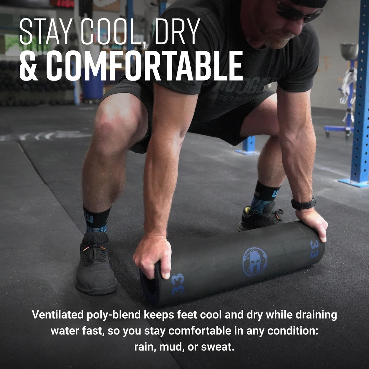 MudGear Hybrid Training Sock (BLUE)