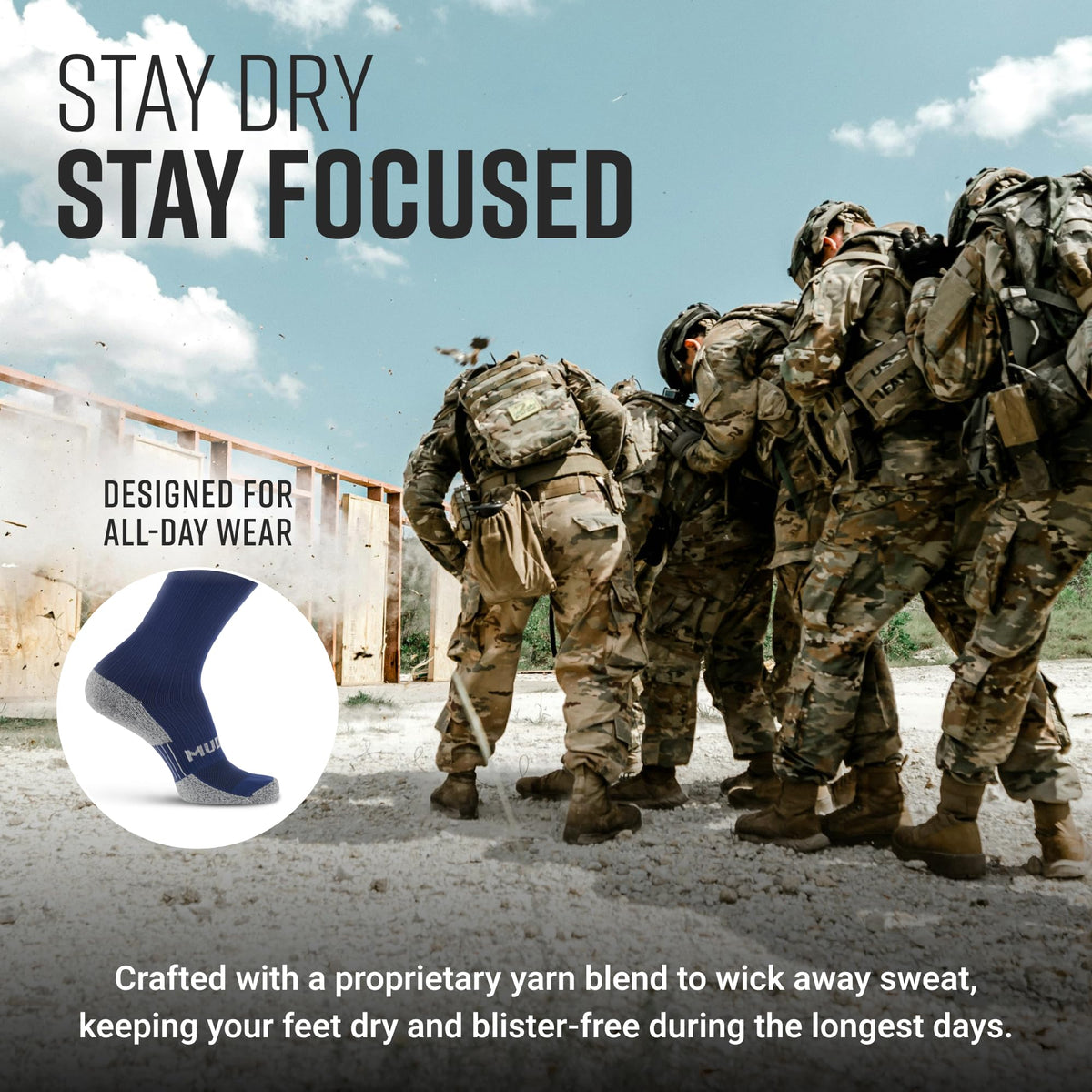 Tall Compression Socks Tactical Line (Navy)