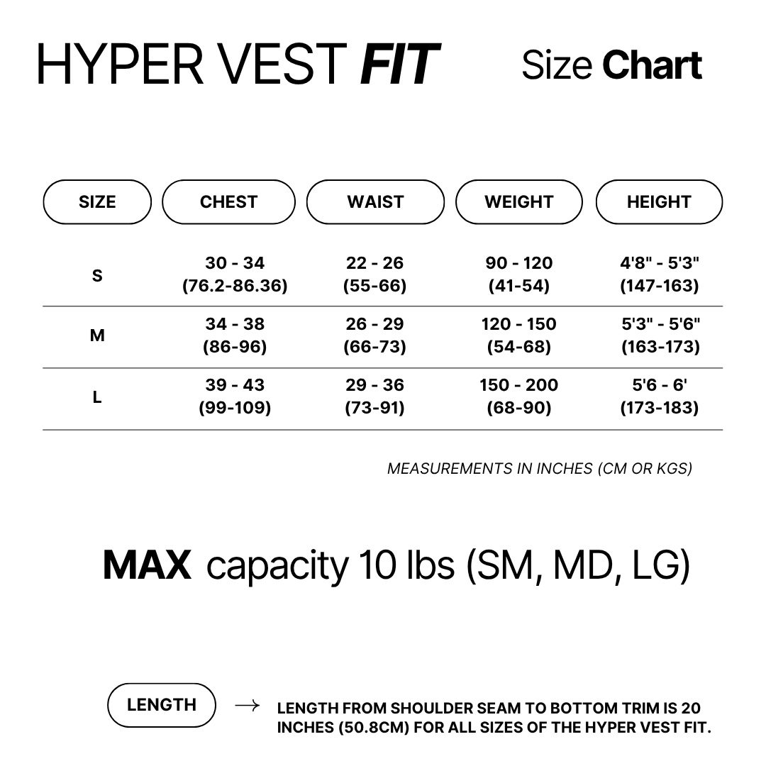 Gilet lesté Hyper Vest FIT pour femme | Confortable et réglable