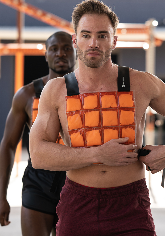male models wearing cooling coolover fitness cooling vests