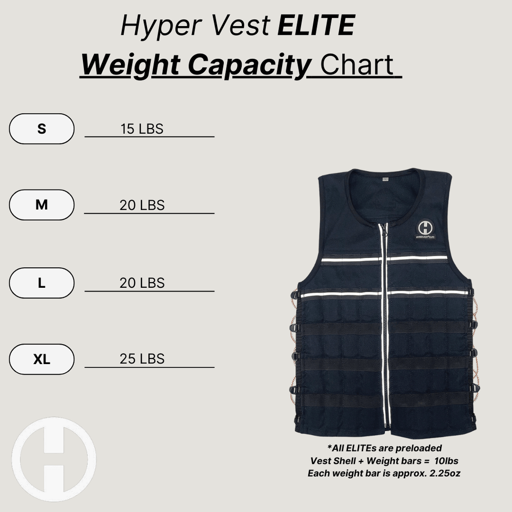 Hyper Vest ELITE Weighted Vest Thin Comfortable High Performance Hyper vest elite weighted vest thin comfortable high performance