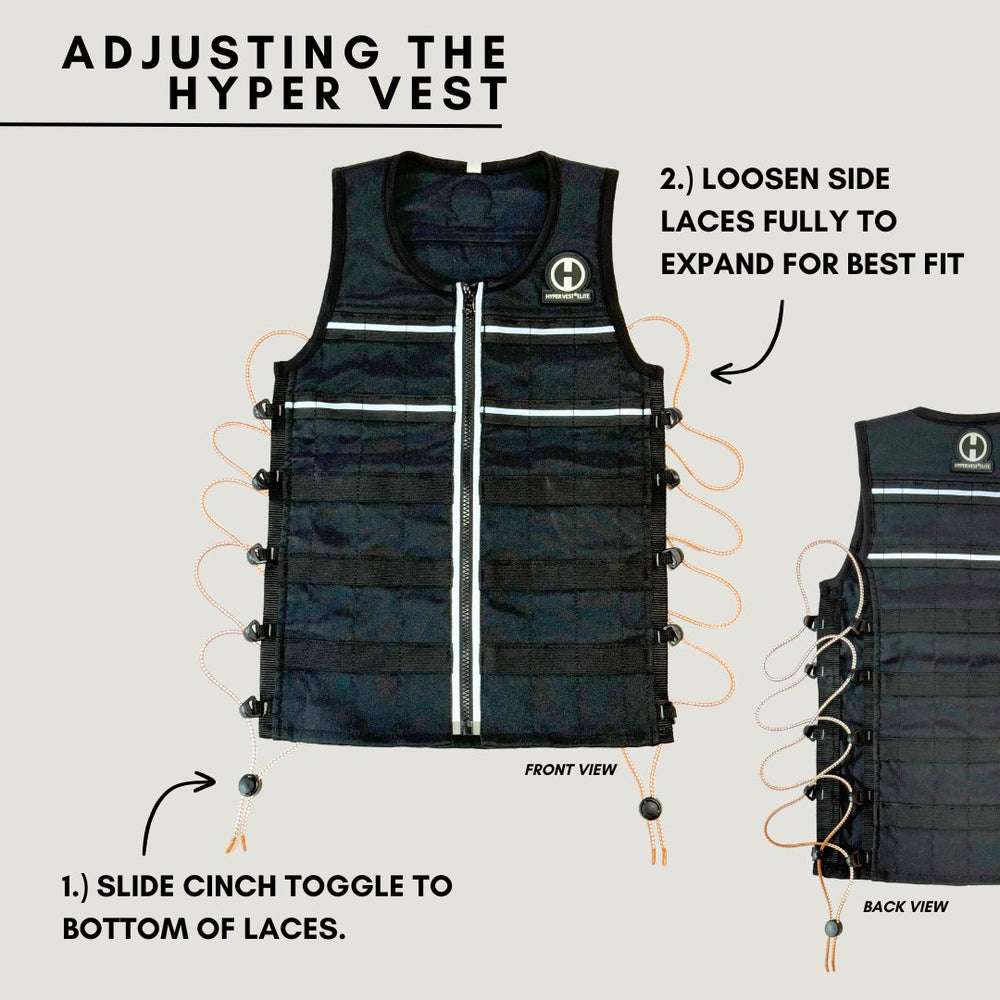 Hyperwear Hyper Vest Pro: Ultradun, verstelbaar verzwaarde vest met gepatenteerd comfort stretch voor verbeterde fitnesstraining - uniseks pasvorm, kleine stalen gewichten (4,5 kg SM