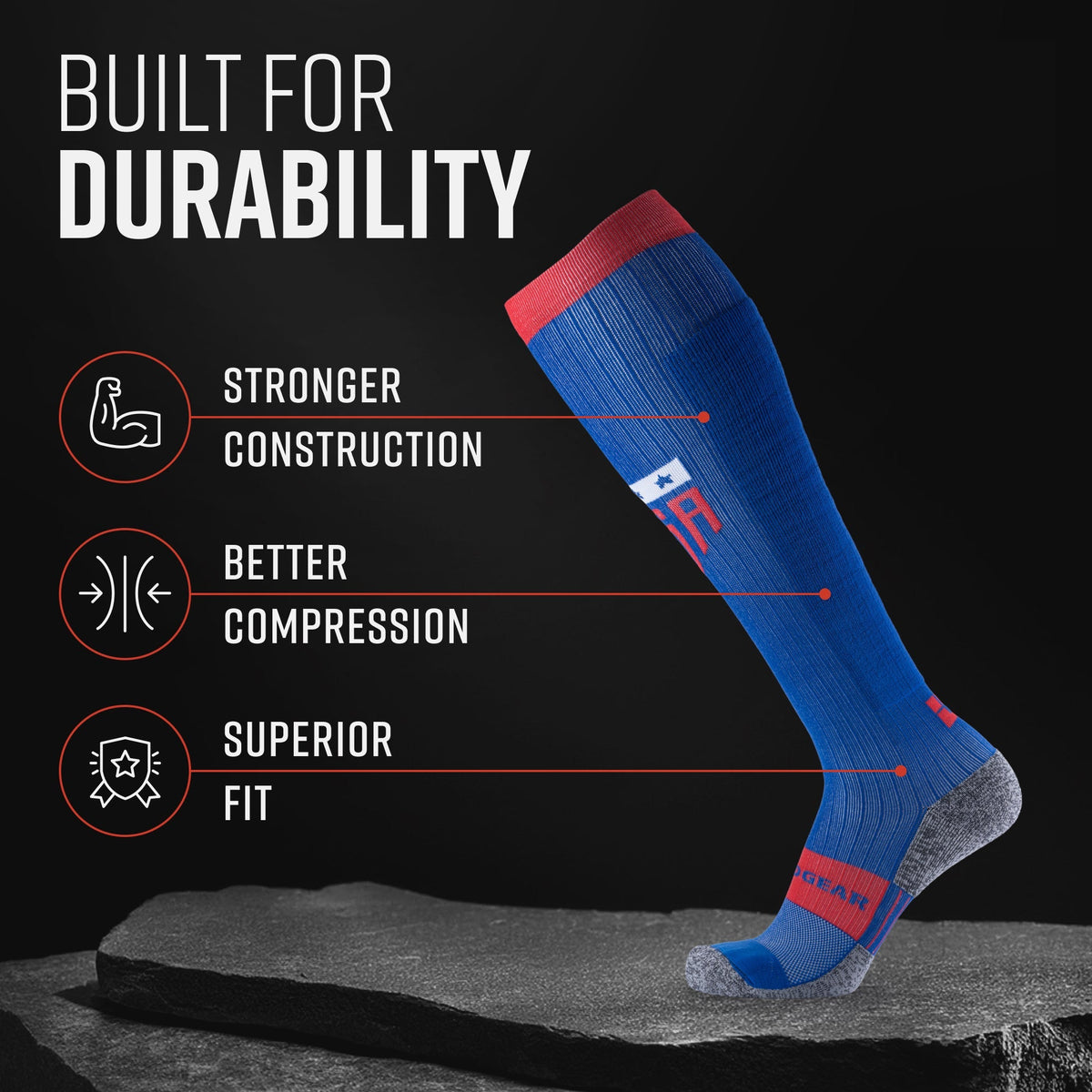 image of MudGearTall Compression Socks (USA)Inventory